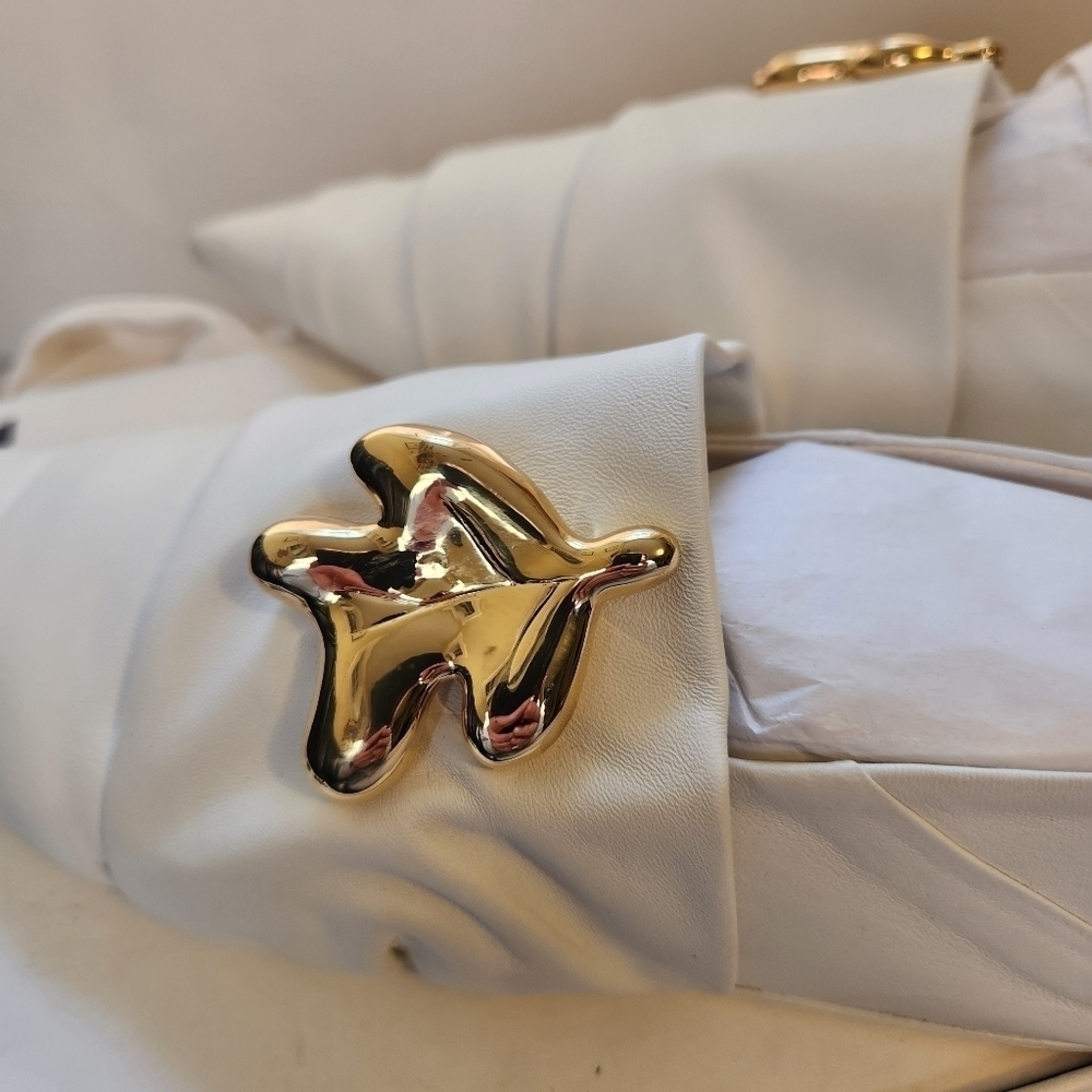 Jil Sander White Leather Ballerina Flats size 40 BNWT - Picture 10 of 13